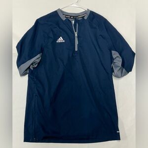 Men’s adidas blue and grey lightweight pullover size medium